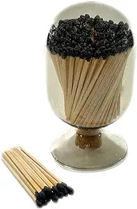 Smoke Gray Glass Matches Cloche | Includes Color Matches & Striker Strip!!! | Grey Tinted Decorat... | Amazon (US)