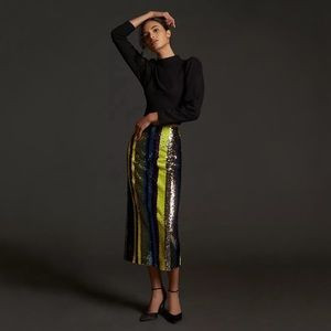 Rdalamal Sequin midi skirt from Anthropologie. | Poshmark
