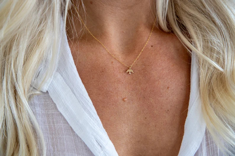 Your Wings Were Ready, Our Hearts Were Not Infant Loss Necklace, Gold Filled Bird Necklace, Misca... | Etsy (US)