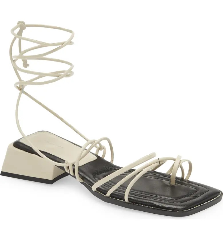 TOPSHOP Pearly Ankle Wrap Sandal | Nordstrom | Nordstrom