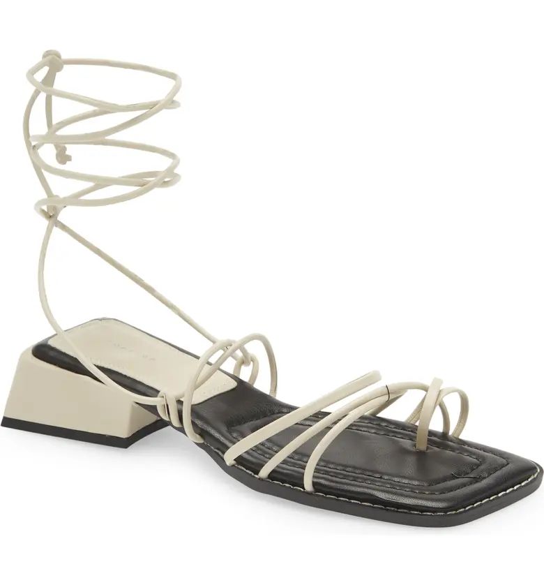 TOPSHOP Pearly Ankle Wrap Sandal | Nordstrom | Nordstrom