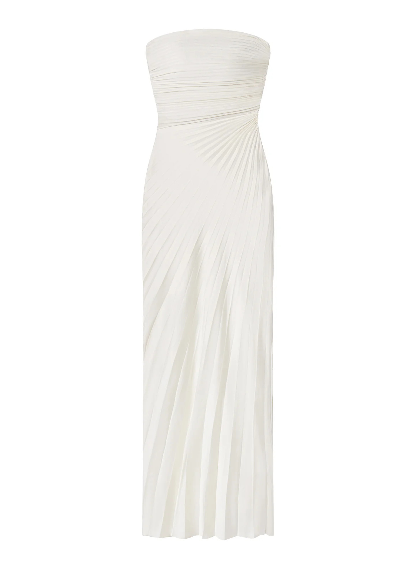 Bianca Strapless Pleated Maxi Dress | A.L.C