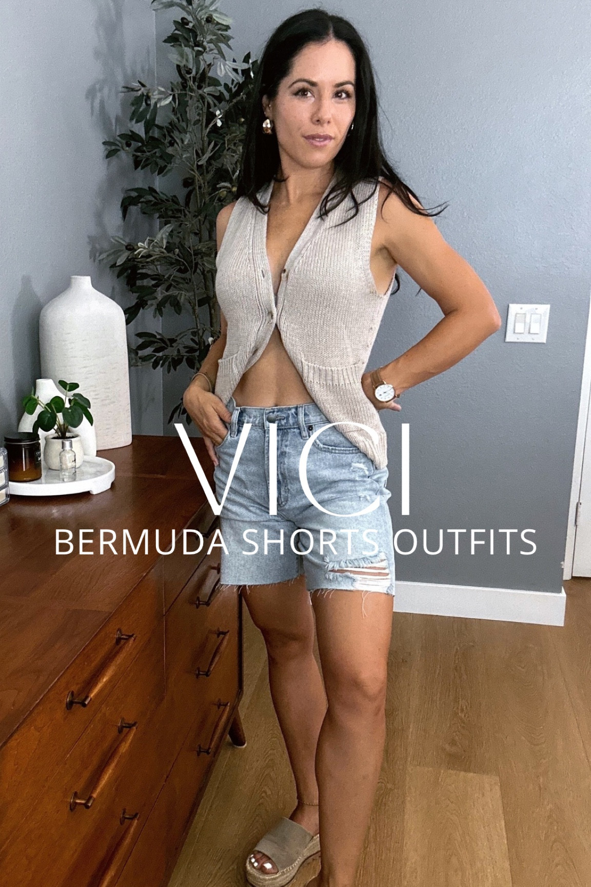 Dress your Bermuda shorts up or down with these looks ✨ Run while they are still in stock!! #ad #vicipartner #paidpartnerships

#LTKStyleTip #LTKVideo #LTKxVICI