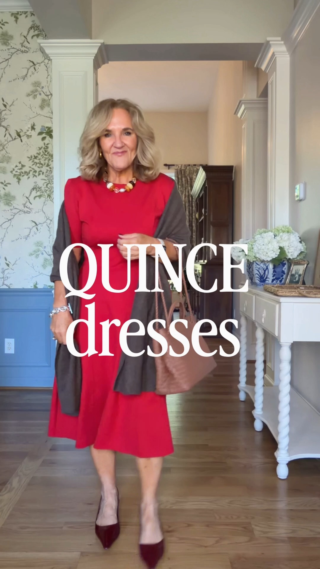 @quince #quincepartner
3 dresses, 6 outfits  
These looks will cover just about every reason you need a dress. Wearing size medium in all 
Tall black leather boots size 10 (I sized up a ½)
Pink suede loafers true to size with socks or size down without, they do stretch