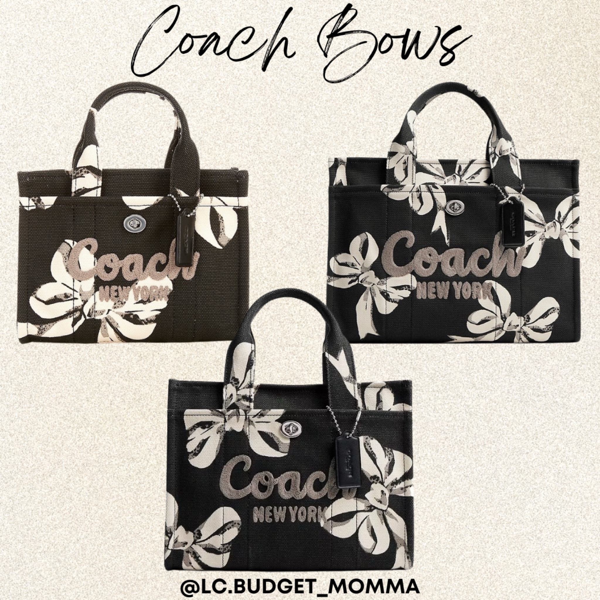 Coach Bow Tote Canvas Bags 

#coach #tote #bow #ribbon #giftsforher

#LTKItBag #LTKGiftGuide #LTKStyleTip