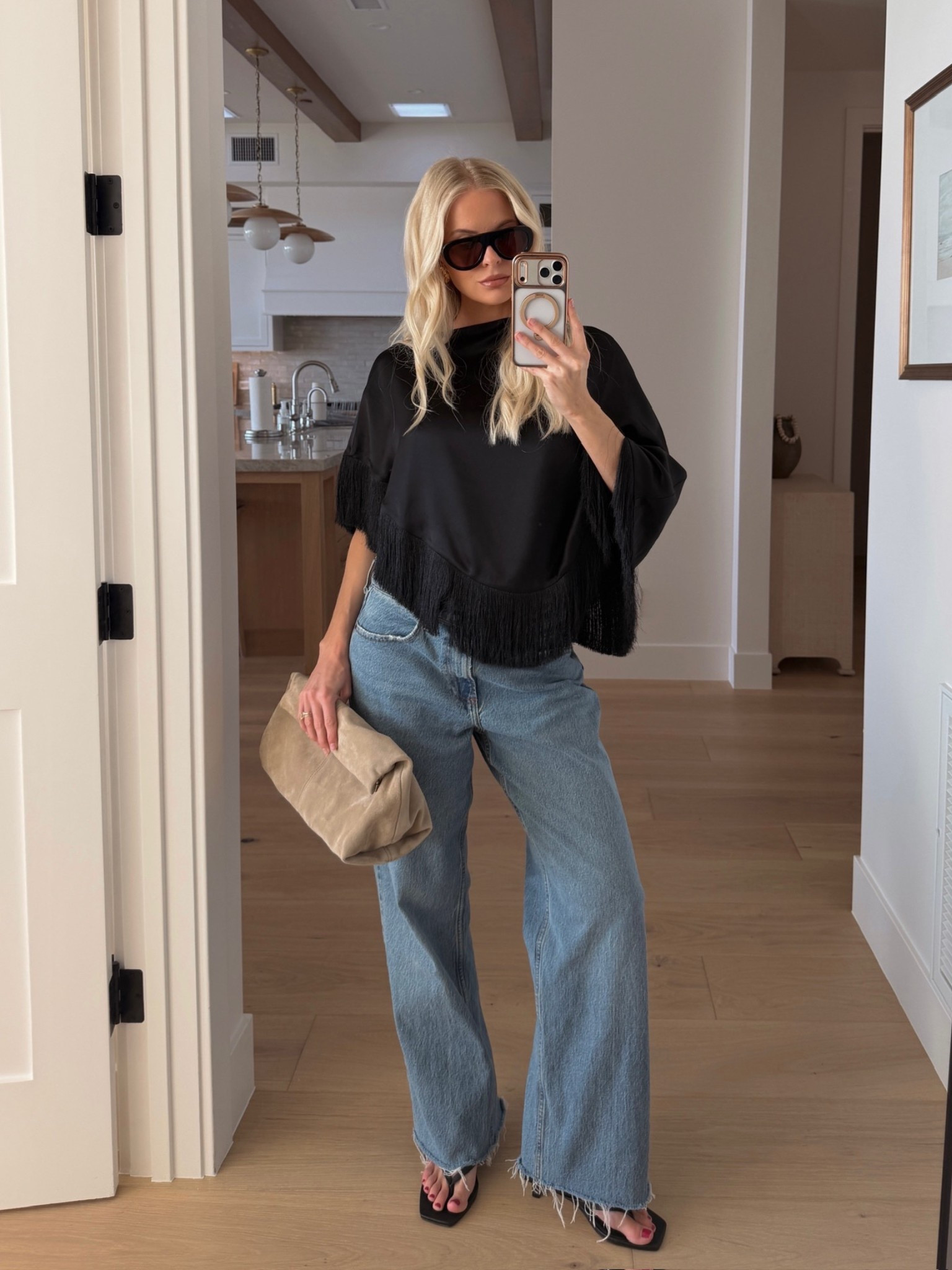 Wearing a small in top, 28 reg in jeans (medium with raw hem, size up for pregnancy), shoes are older - linked similar! #kathleenpost

Causal dinner outfit, casual date night, poncho top outfit, Abercrombie denim sale, date night outfits 

#LTKSeasonal #LTKootd

#LTKBump #LTKootd