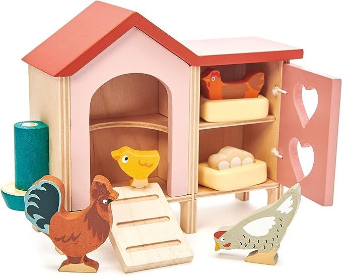 Tender Leaf Toys - Chicken Coop Play Set for Kids Realistic and Colorful Chicken Coop for Imagina... | Amazon (US)
