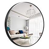 NeuType Round Mirror Metal Framed Wall-Mounted Mirror Hanging Mirror for Bathroom, Washroom, Bedroom | Amazon (US)