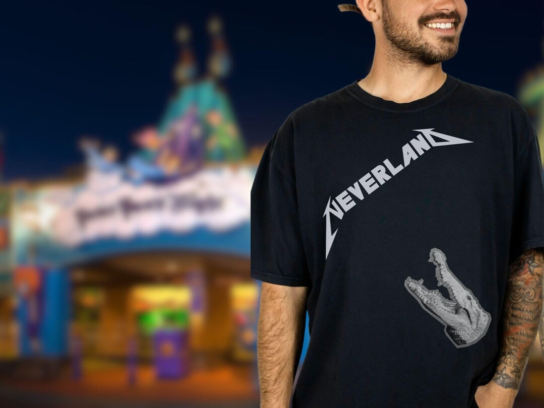 Disney Peter Pan Inspired Rock Band Shirt, Manly Disney Shirt, Manly Peter Pan Shirt, off to Neve... | Etsy (US)