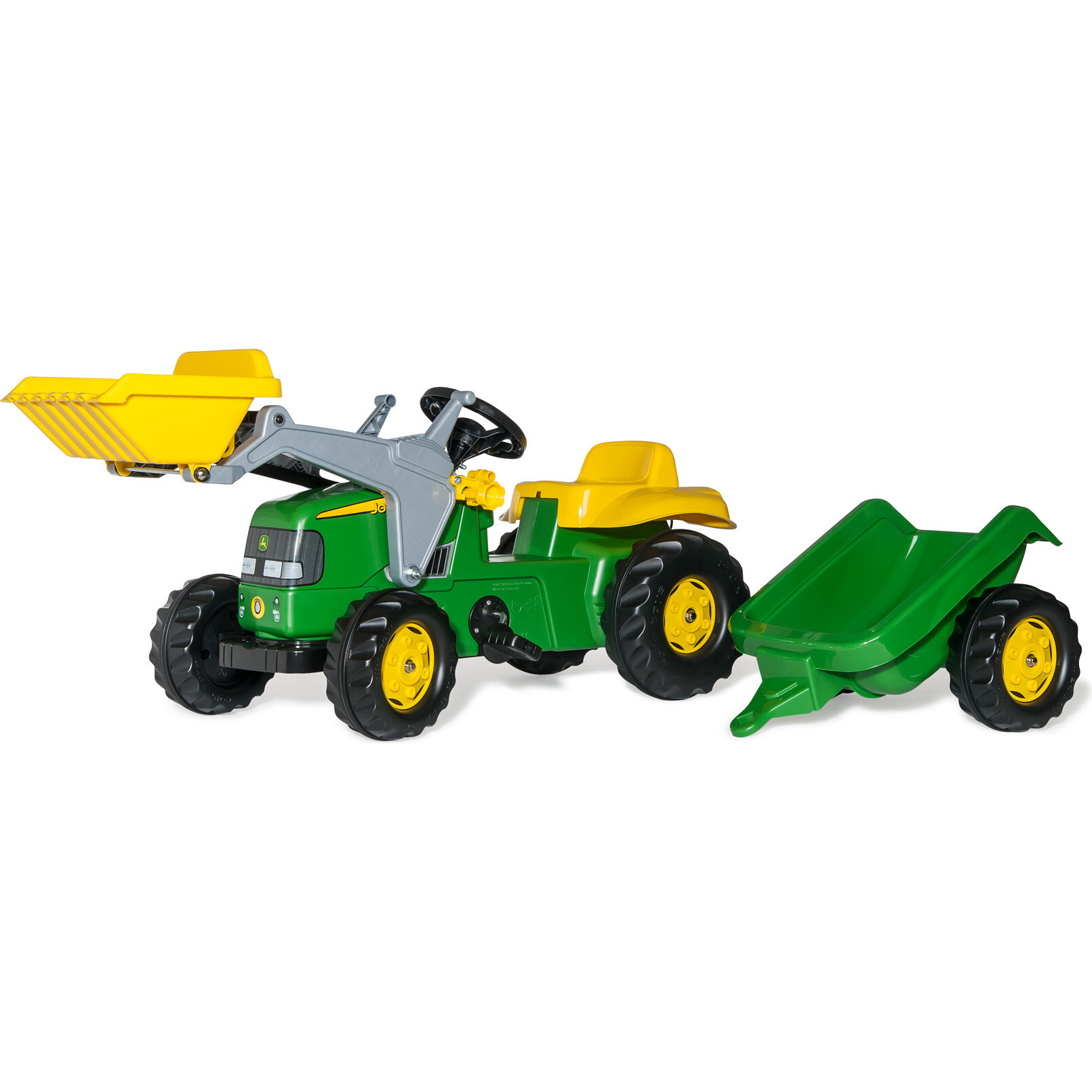John Deere Kid Tractor w/Trailer | Maisonette