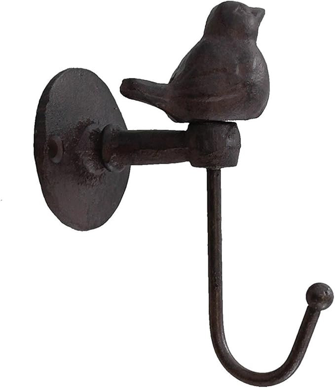 YukaBa 520013 Songbird Wall Hook, Brownish Black (Bird-1Pack) | Amazon (US)