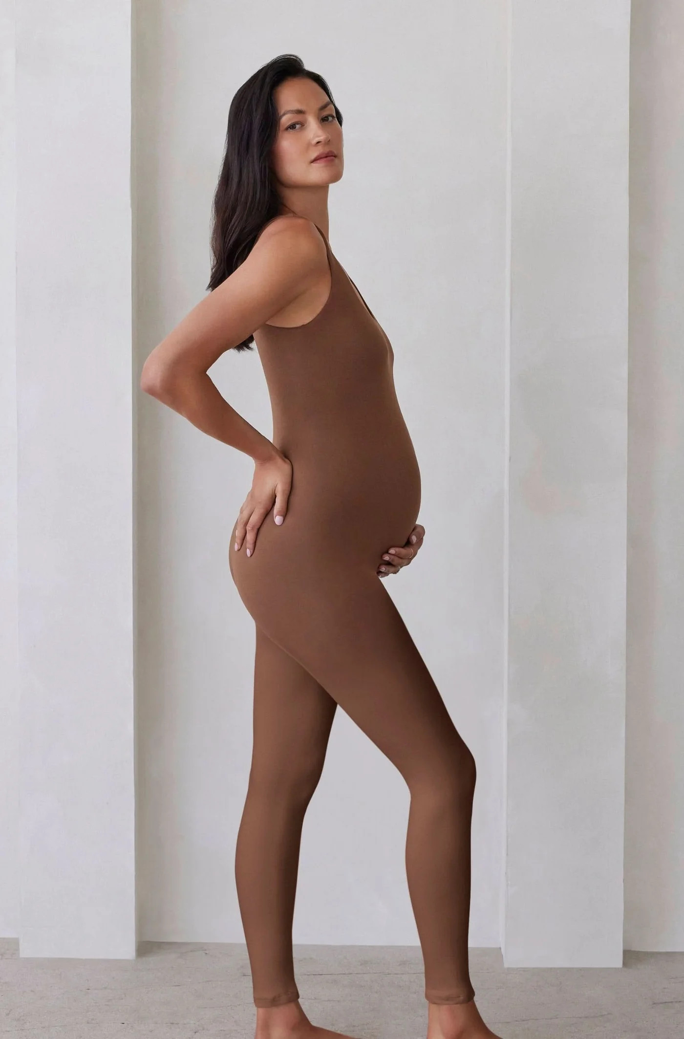 The Lucy Scoop Neck Maternity Unitard | Shop The Lucy Sleeveless Scoop Neck Maternity Unitard | B... | BUMPSUIT
