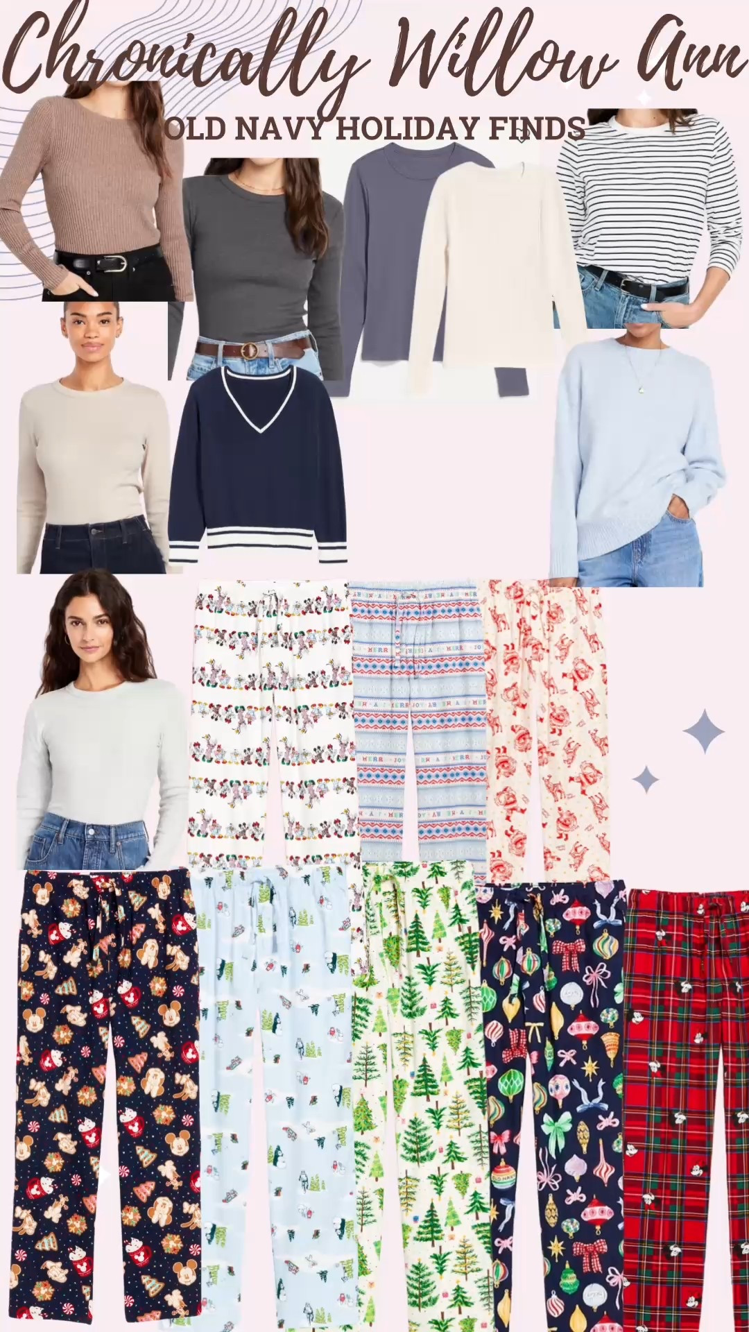 Old navy holiday faves, old navy, holiday pj pants, holiday matching pajamas, long sleeve tops, sweaters, short, regular, long lengths 

#LTKStyleTip #LTKSaleAlert #LTKHoliday