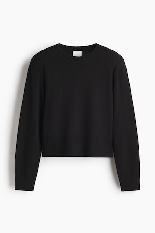 H & M - Shoulder-Pad Sweater - Black | H&M (US + CA)