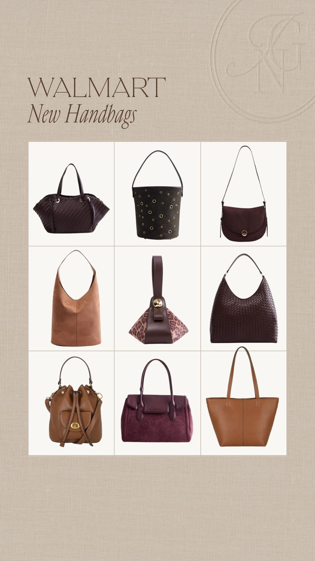 New handbags at Walmart that look so luxe for fall. 🍂🤎 The rich browns, suede textures and woven details are giving designer without the price tag.

#walmartfinds #walmartfashion #freeassembly #fallhandbags #affordablefashion #fallstyle #scenario #handbagfinds #luxuryforless #designerlookforless #fallfashion

#LTKootd #LTKSeasonal