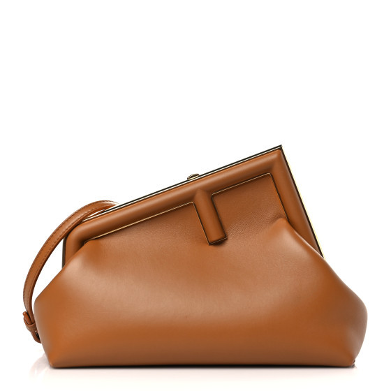 Shiny Nappa Small Fendi First Caramello | FASHIONPHILE (US)