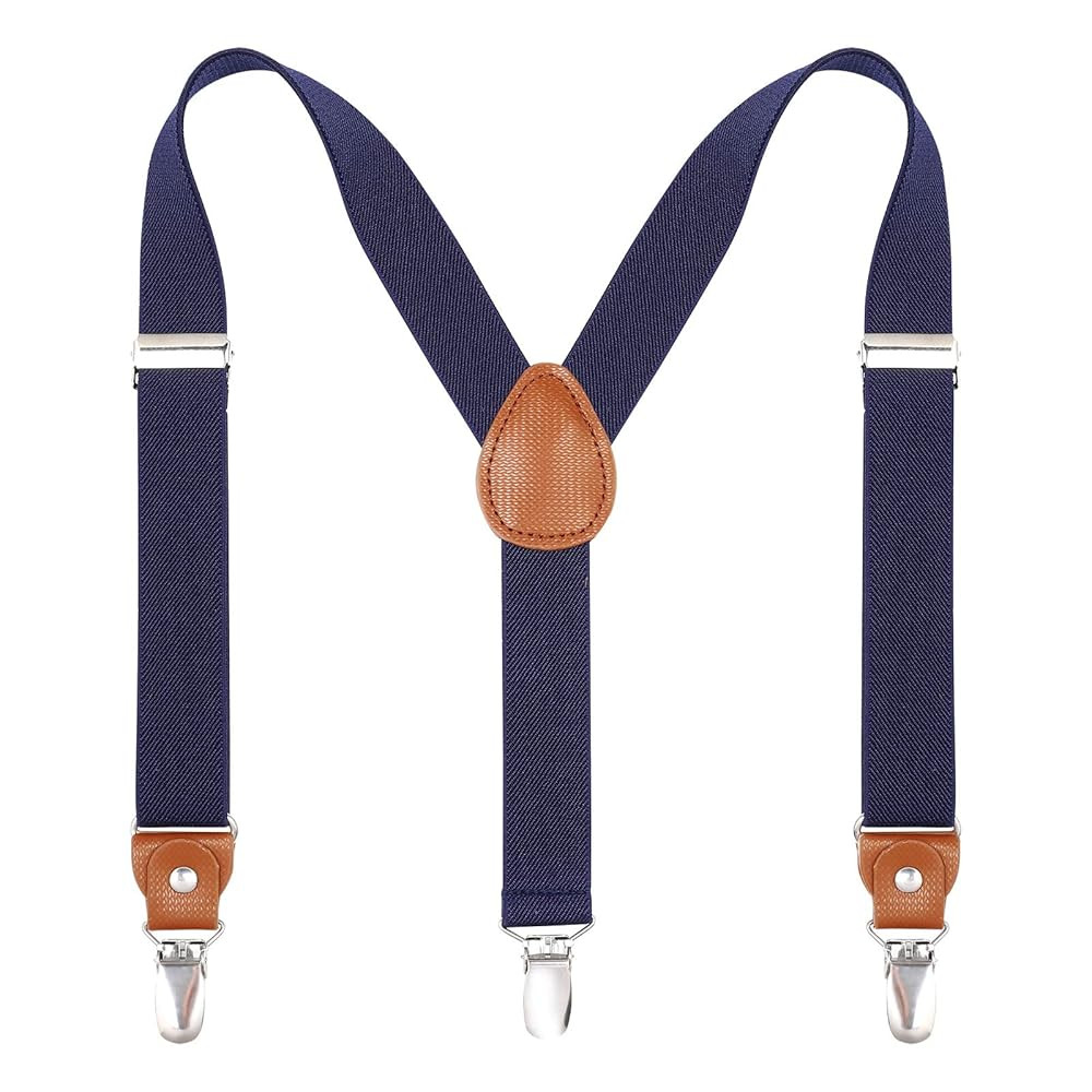 Kajeer Toddlers Kids Boys Mens Suspenders - Y Back Adjustable Strong Clips Synthetic Leather Susp... | Amazon (US)
