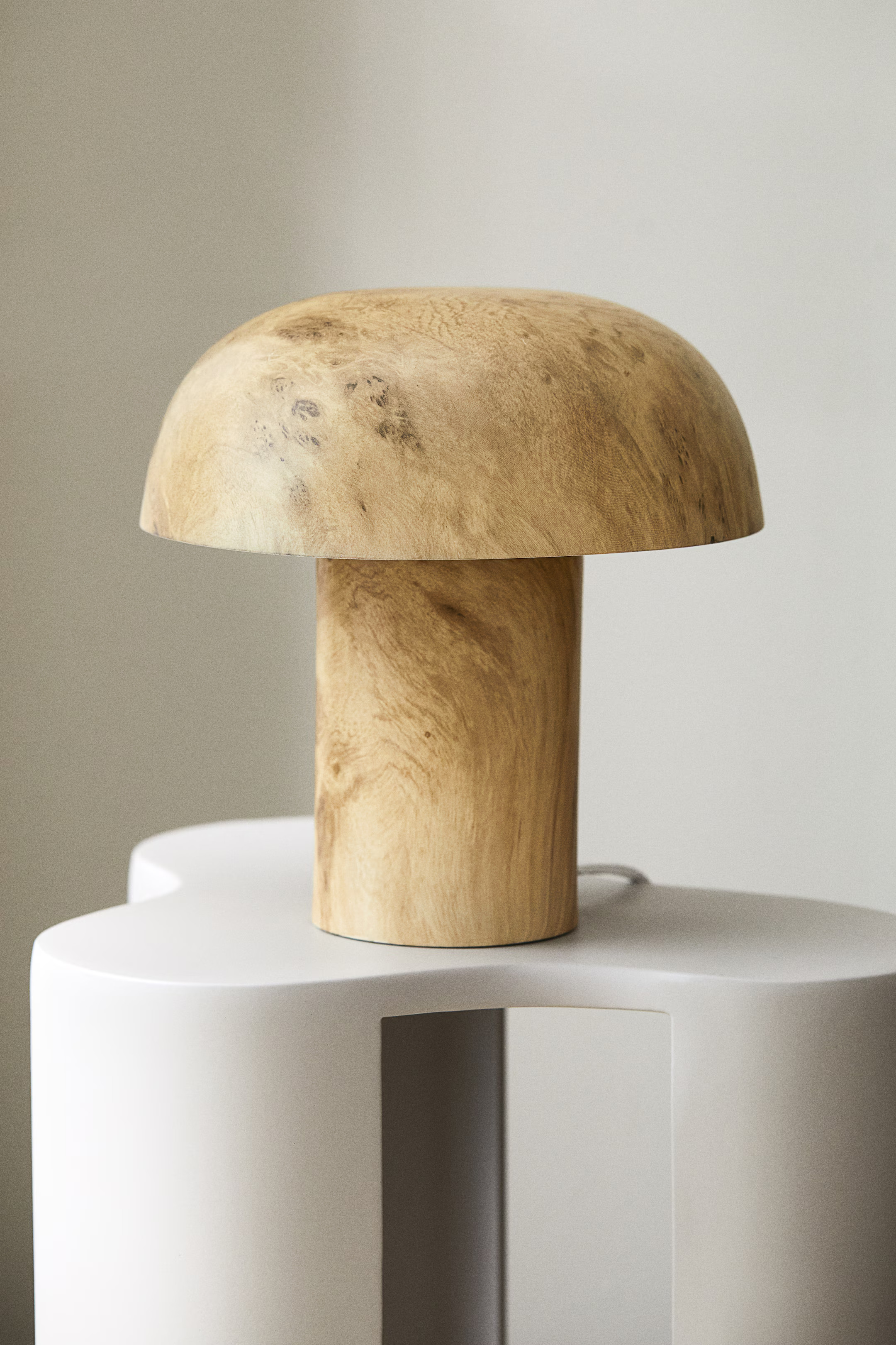 Metal Table Lamp - Beige/wood-grain pattern - Home All | H&M US | H&M (US + CA)