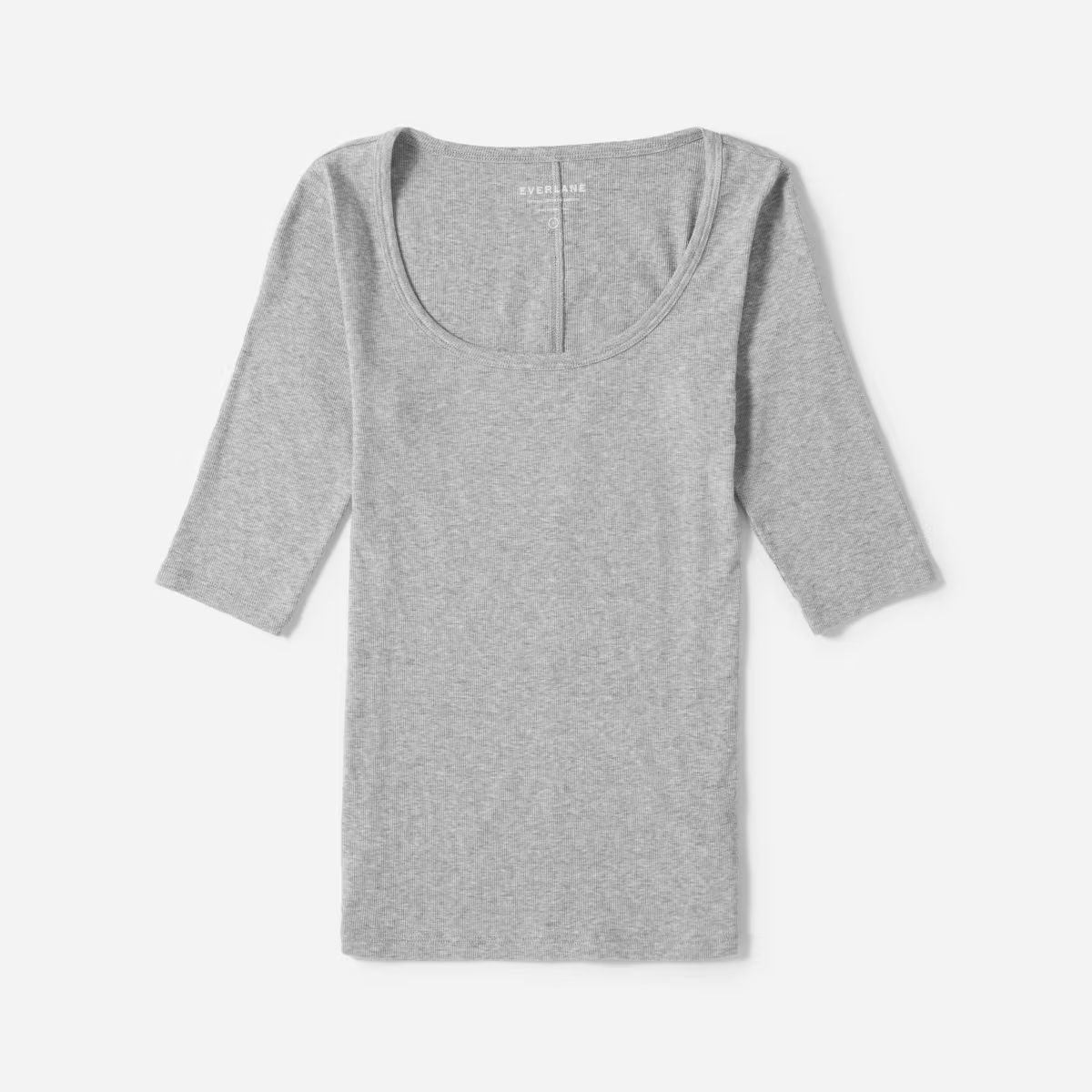 The Pima Micro-Rib Scoop-Neck Tee | Everlane