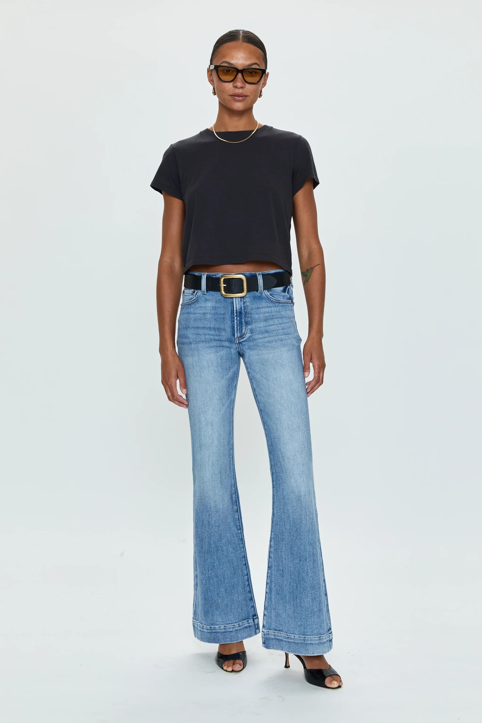 Kinsley Mid Rise Ultra Flare - Paradise | Pistola Denim