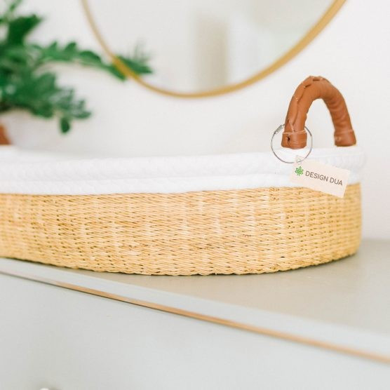 Design Dua Changing Basket with Organic Insert – Natural | The Tot