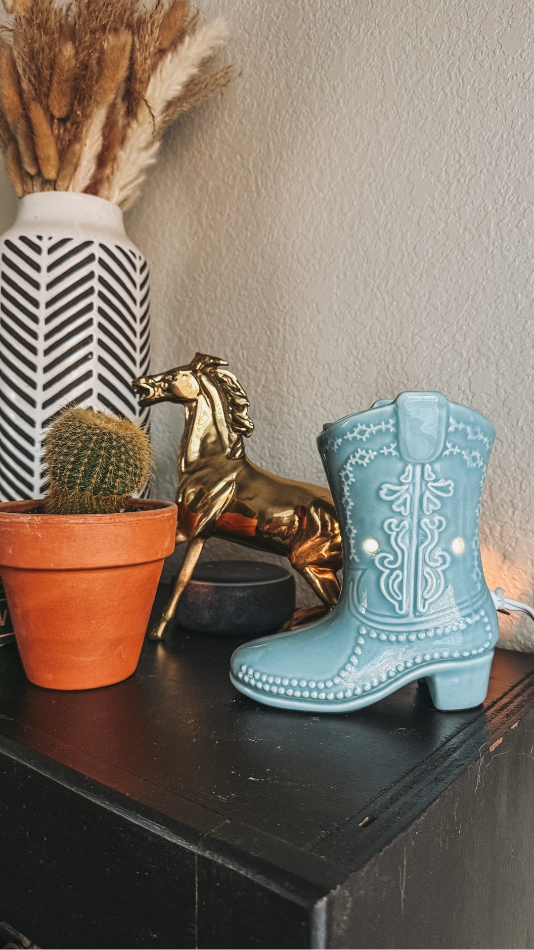 This little boot wax warmer was the perfect addition for my office/guest bedroom! 🩵 #westernfinds #westernhome #westerndecor #walmart #walmartfinds 

#LTKSeasonal #LTKvlog #LTKHome