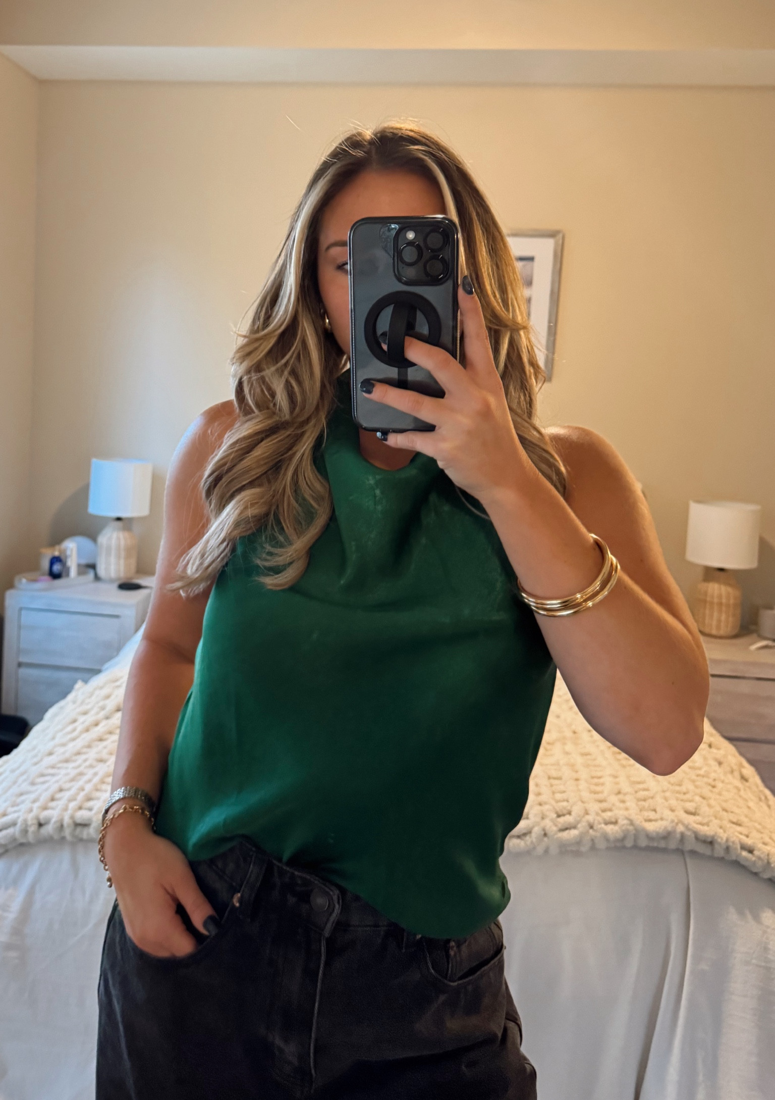 this satin, backless halter top is so flattering and it’s from H&M!

#LTKStyleTip