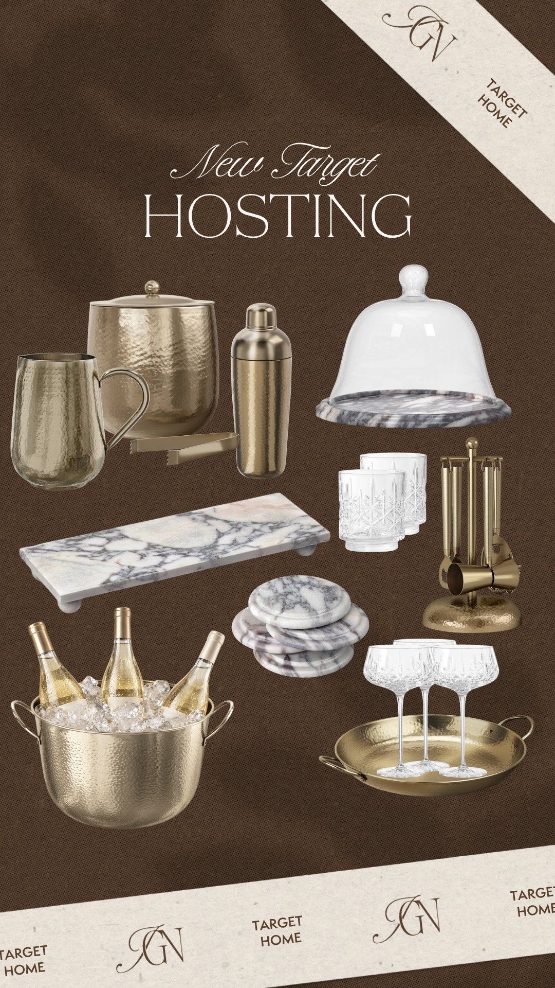 Absolutely obsessed over this hosting collection from Target 🤎 these are perfect serving and hosting pieces that look luxe for less for the holidays (make beautiful gifts too)

#target #serveware #hosting #hostess #marble #tray #drinkware #barware #targetfinds #targethome #home #kitchen #holiday