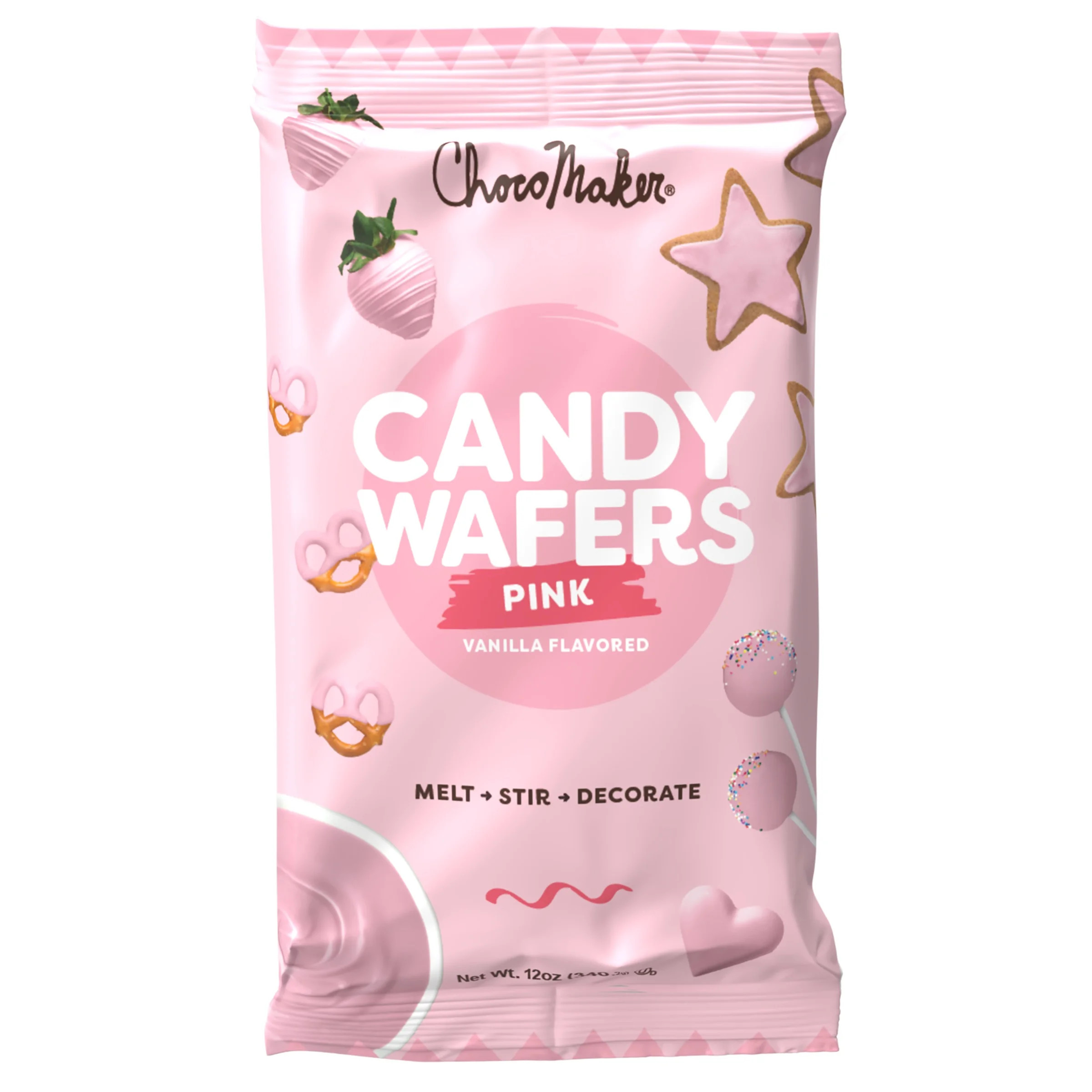 ChocoMaker Pink Vanilla Flavored Candy Wafers 12oz - Walmart.com | Walmart (US)
