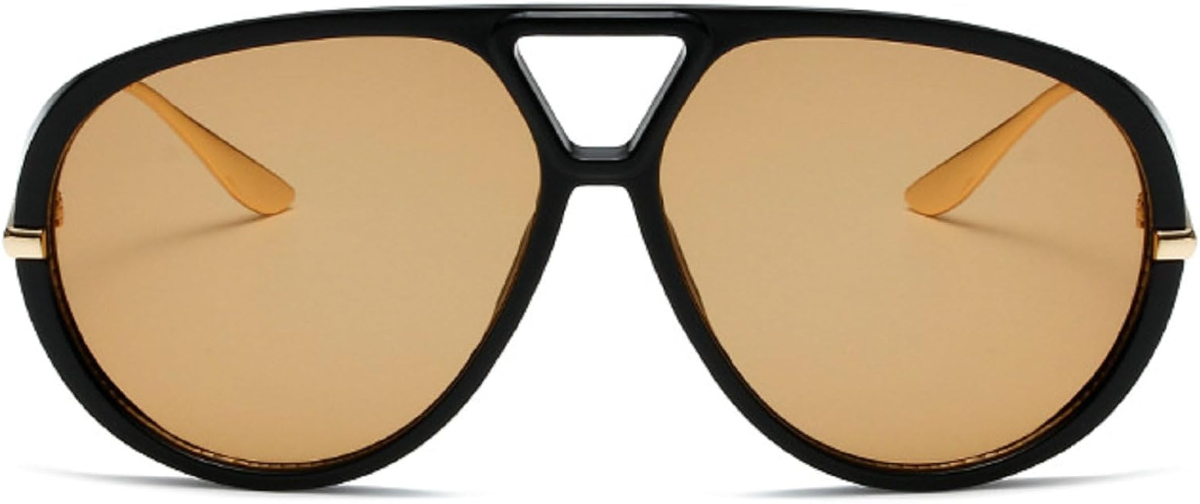 Trendy Oversized Pilot Sunglasses Women For Men Round Sun Glasses Vintage Big Frame Shield Shades... | Amazon (US)