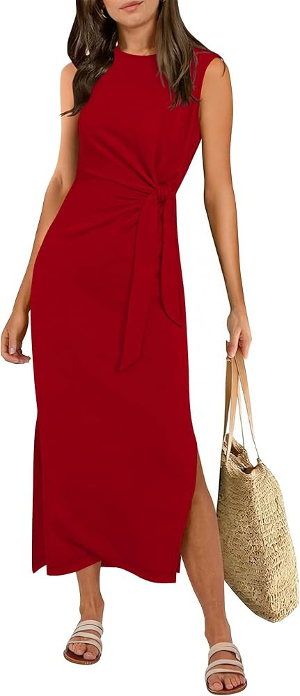 ANRABESS Womens Summer Maxi Dress Tank Long Dresses | Amazon (US)