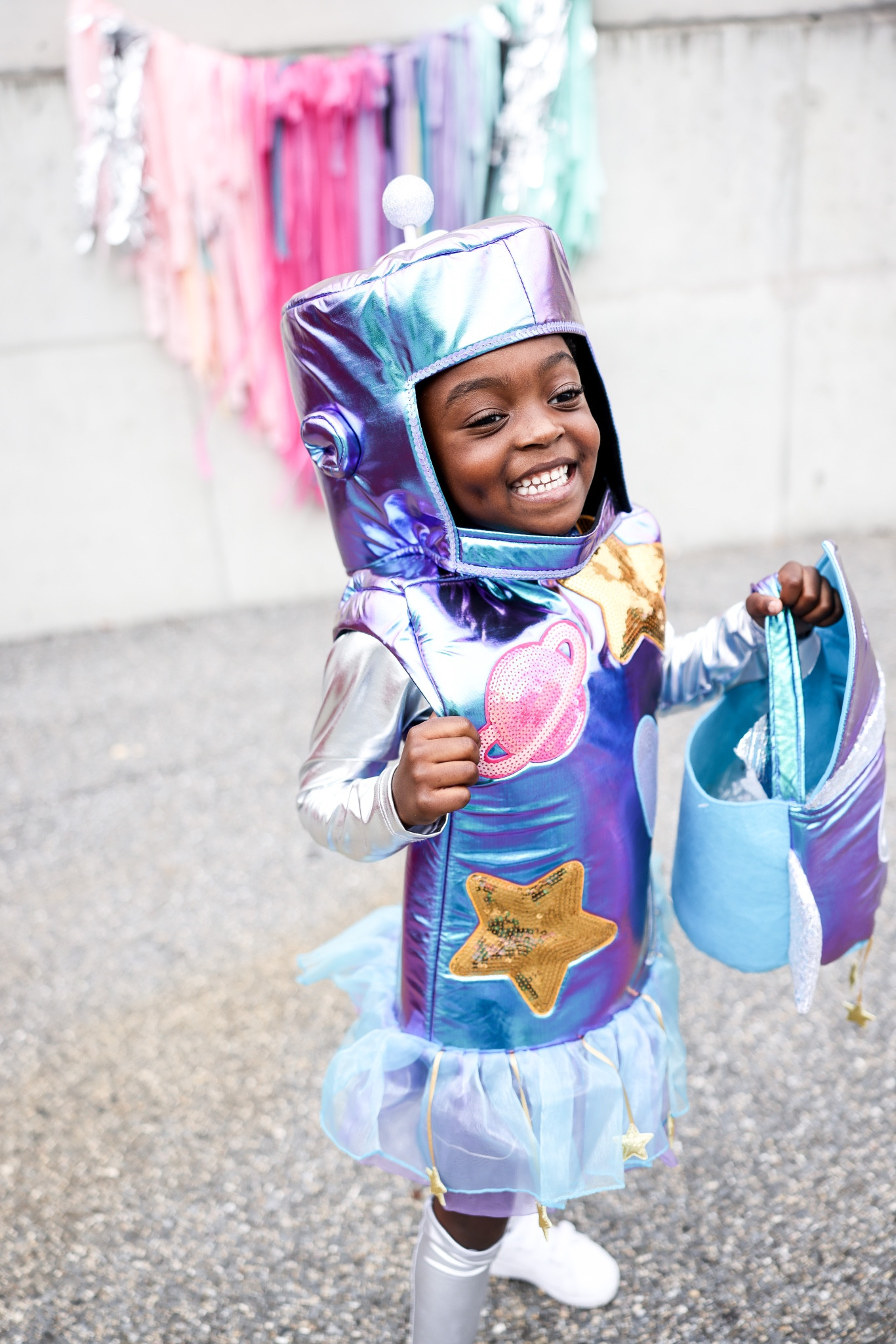 Robot Halloween costume with matching treat bag.

#LTKunder100 #LTKHalloween #LTKfamily