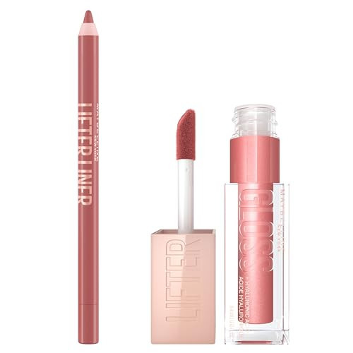 Maybelline Lifter Gloss and Lifter Liner Bundle, Lip Gloss and Lip Liner in Shades Moon and Big Lift, Pack of 2 | Amazon (US)
