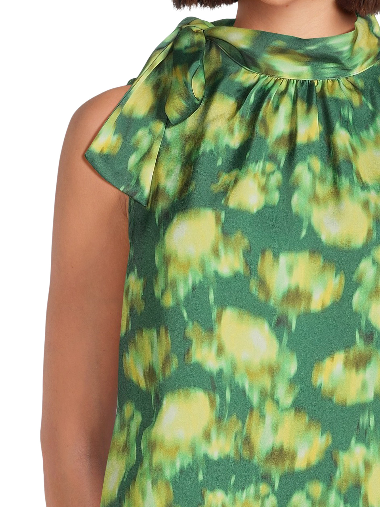 Scoop Women’s Bow Tie Sleeveless Blouse, Sizes XS-XXL | Walmart (US)