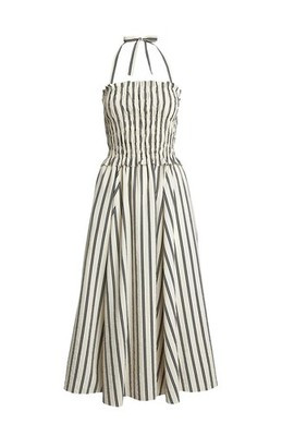 NWT Taylor Swift Engagement Dress Ralph Lauren Striped Silk Polo Size MEDIUM | eBay US