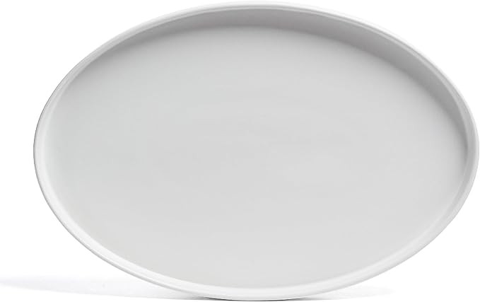 over&back Stackable Stoneware Serving Platter - Elegant 1-Piece Oval Serving Platter to Complete ... | Amazon (US)