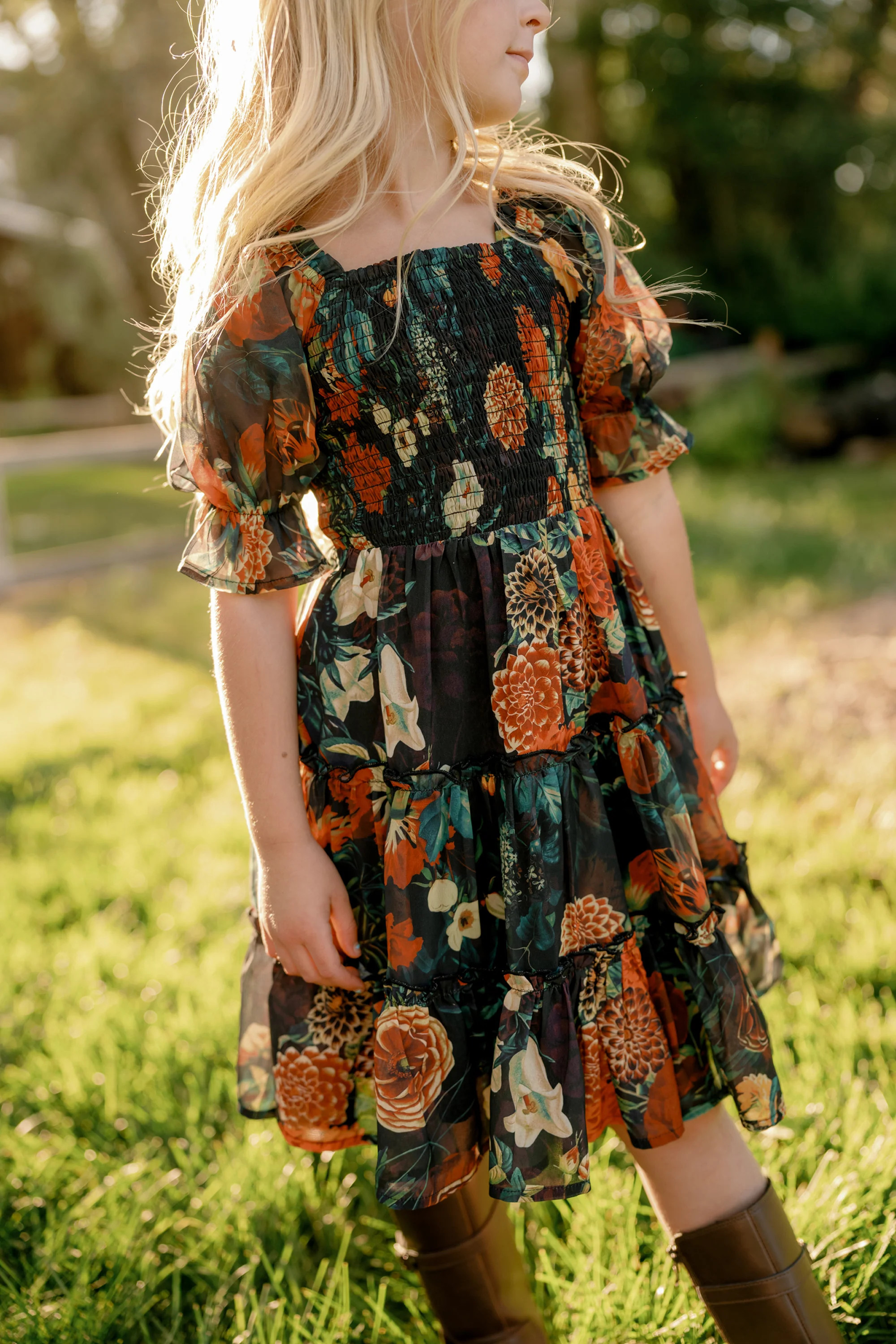 Mini Madeline Dress in Imogen Moody Floral 6/7 | Ivy City Co
