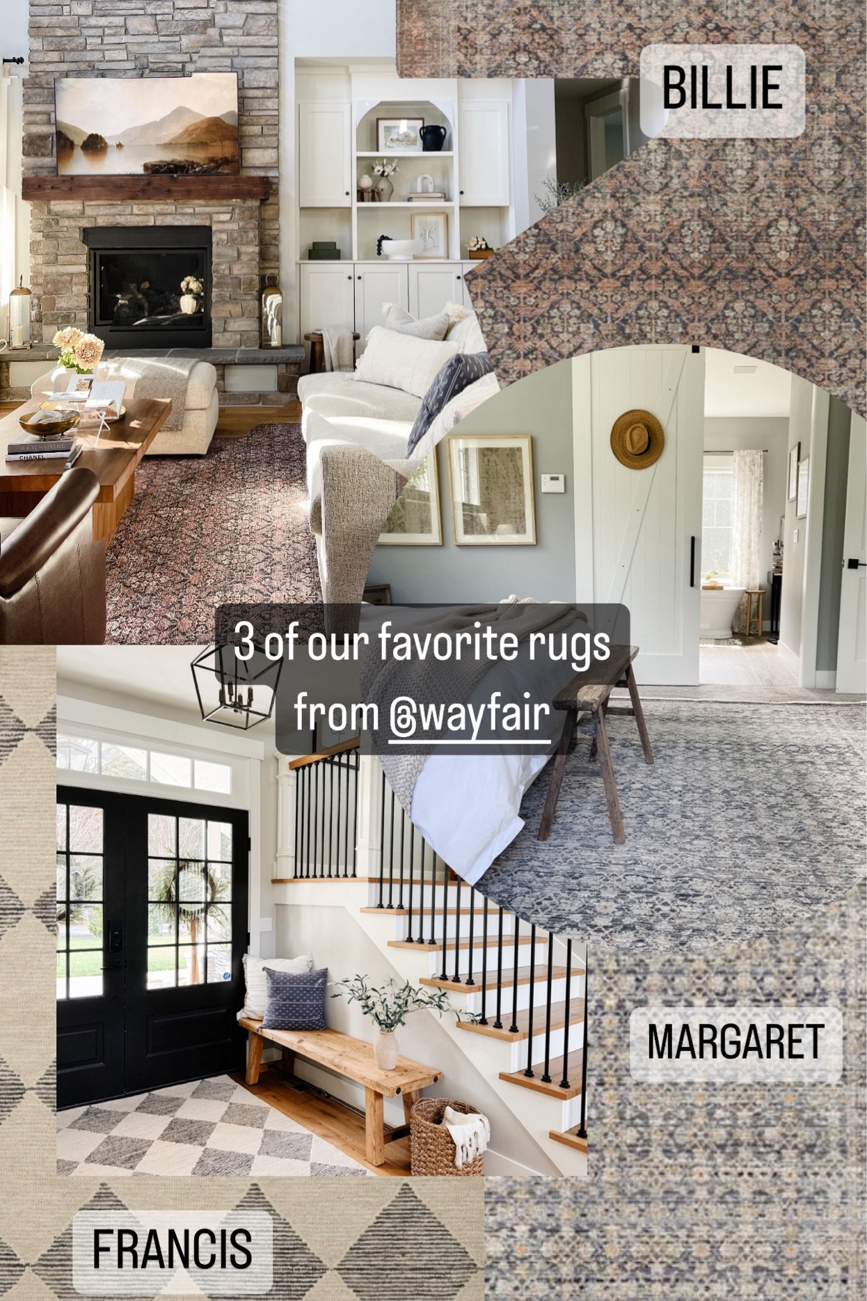 Three of our favorite @wayfair rugs—the Billie, Francis and Margaret! They’ve all been so durable and beautiful!

#LTKHome #LTKxWayfair #LTKStyleTip