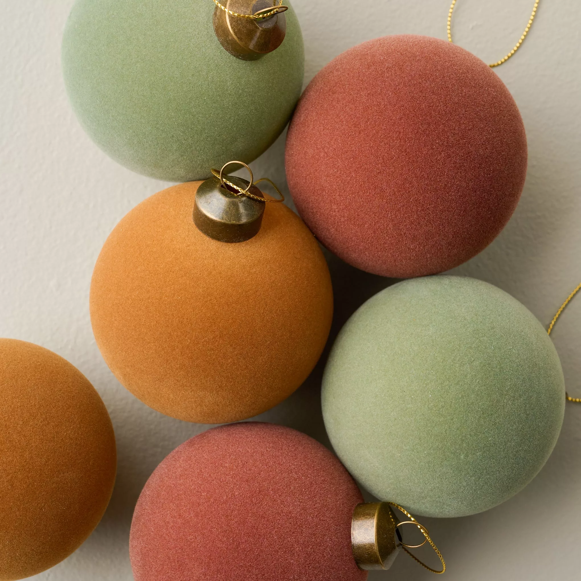 Velvet Ball Ornaments - Set of 4