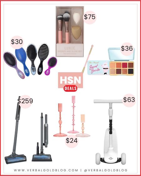HSN deals - beauty deals - beauty gifts - beauty gift guide - makeup sale - cordless vacuum - pink home decor - pink candle holders - kids scooter - gifts for kids 


#LTKfamily #LTKhome #LTKsalealert