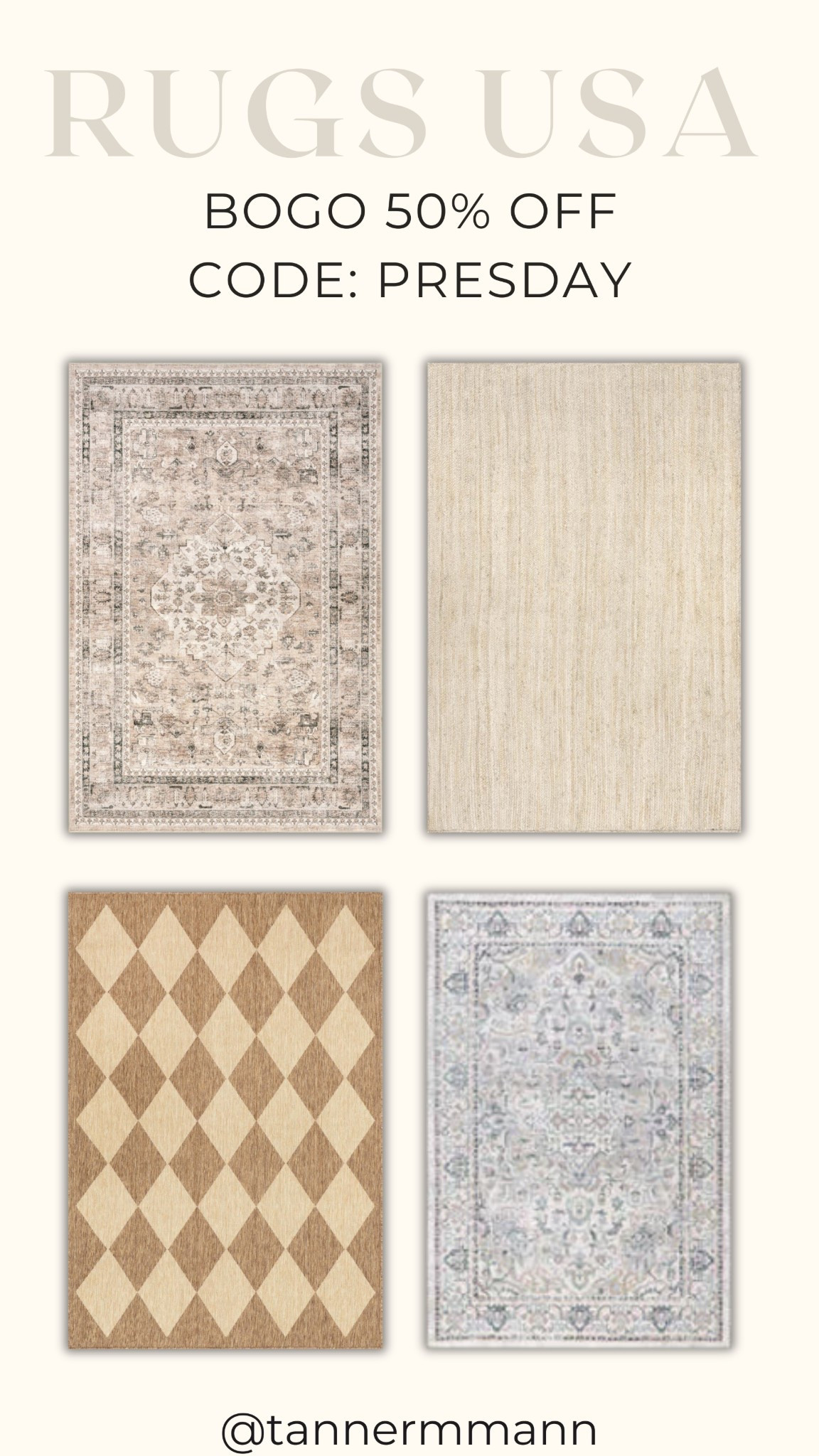 Rugs USA BOGO 50% Off Sale Code PRESDAY

#LTKSaleAlert #LTKHome