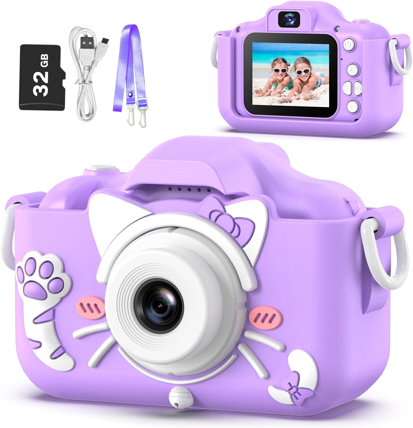 Goopow Kids Camera Toys for 3-8 Year Old Boys,Children Digital Video Camcorder Camera with Cartoo... | Amazon (US)