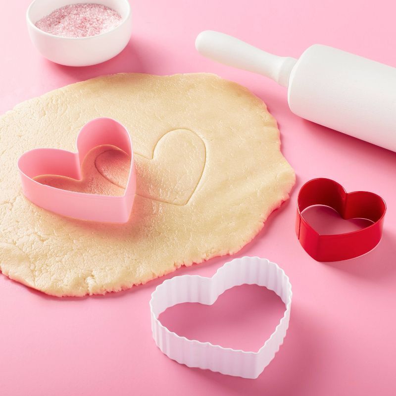 3pc Heart Shaped Cookie Cutters - Spritz™ | Target