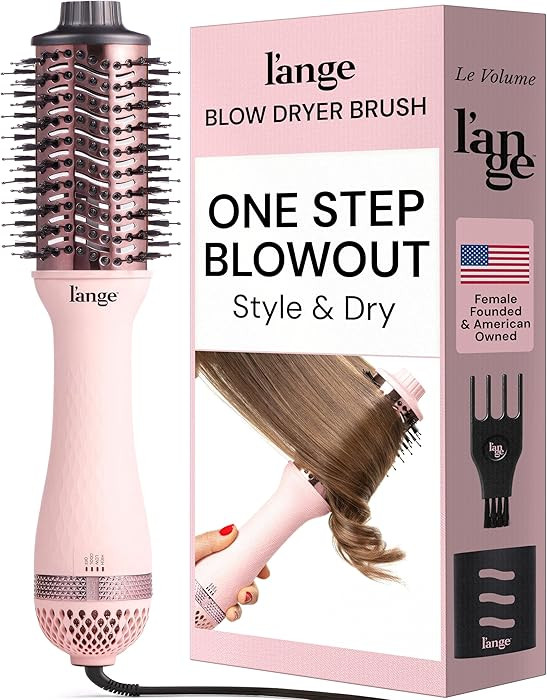 L'ANGE HAIR Le Volume 2-in-1 Titanium Blow Dryer Brush | Hot Air Brush for Hair Drying & Styling ... | Amazon (US)