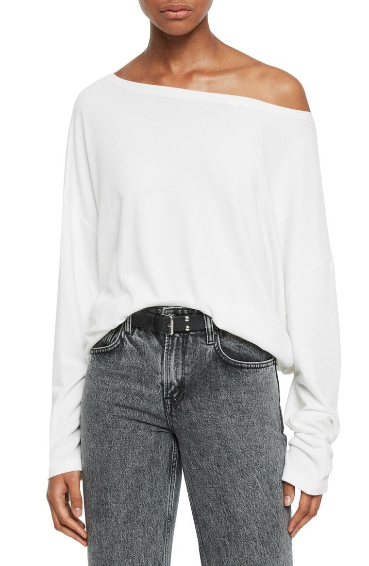 Rita Oversize One-Shoulder Long Sleeve Tee | Nordstrom