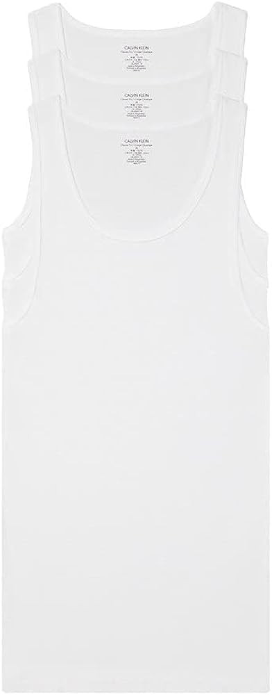 Calvin Klein Men's Cotton Classics 3-Pack Tanks | Amazon (US)
