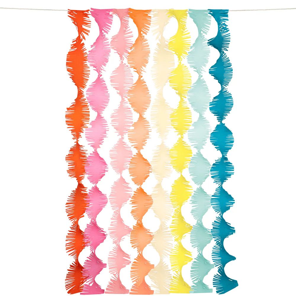 Meri Meri Rainbow Twisty Fringe Backdrop | Shop Sweet Lulu