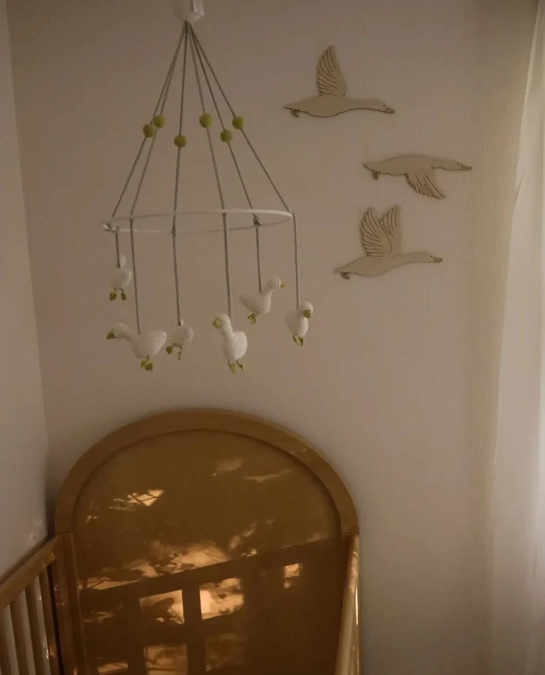 Wooden Geese | Nursery Decor | Vintage Inspired | Goose | Playroom Decor | Bookshelf Decor | Bird... | Etsy (US)