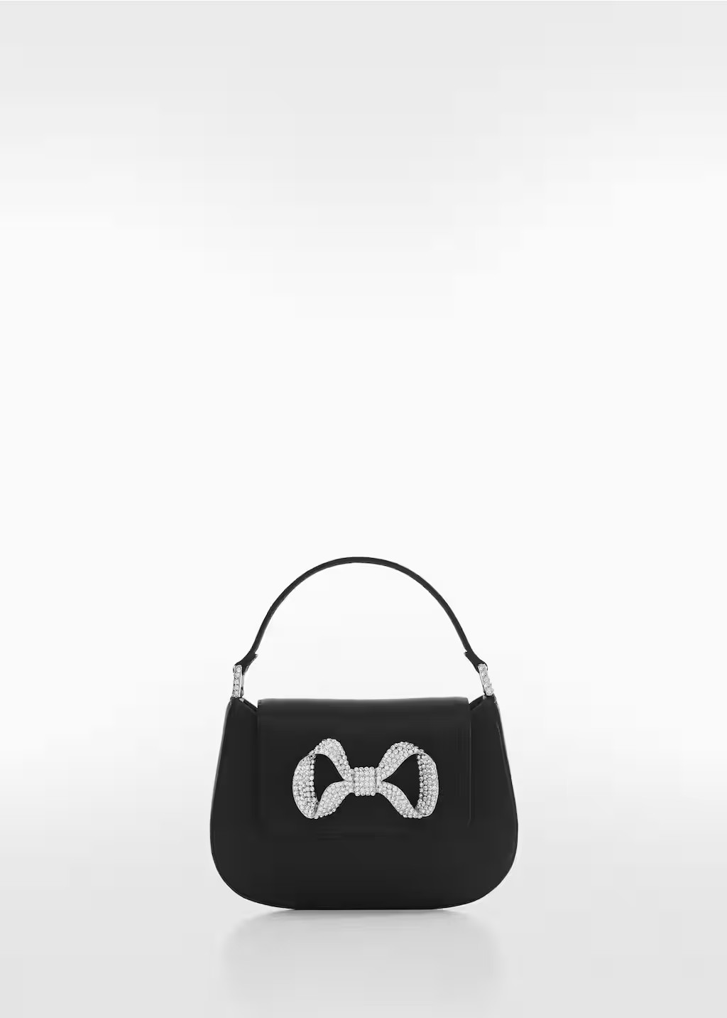 Rhinestone bag with flap and bow -  Women | Mango USA | MANGO (US)