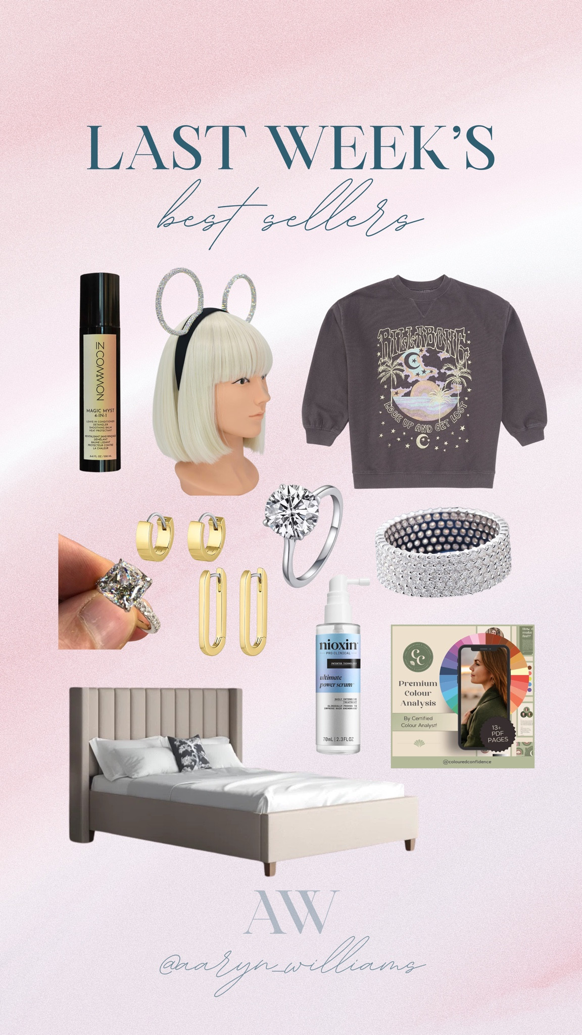Top 10 best sellers! A little bit of everything from beauty must haves, fashion finds, and some jewelry faves! 😍

Hair care, kids apparel, disney ears, disney style, color analysis, jewelry, fine jewelry, moissanite, engagement rings 

#LTKstyletip #LTKGiftGuide #LTKhome